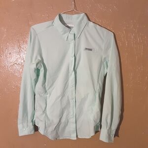 Columbia Women's Light Green Button Down Shirt
